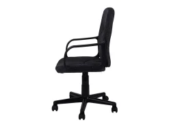 Cadeira de escritório cinza antracite com rodas, braços e ajustável 57x103x46 cm