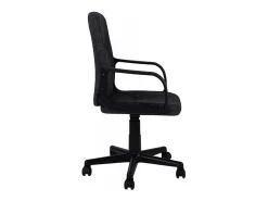 Cadeira de escritório cinza antracite com rodas, braços e ajustável 57x103x46 cm