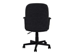 Cadeira de escritório cinza antracite com rodas, braços e ajustável 57x103x46 cm