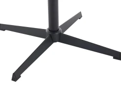 Cadeira de escritório em veludo bege e metal preto - CAPULI
