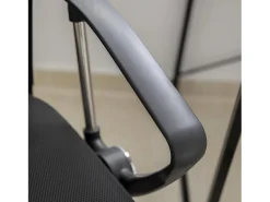 Cadeira de escritório giratória preta para reuniões, design original, escritório moderno
