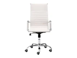 Cadeira de escritório Jou White com rodas e ajustável 64x116x64 cm
