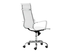Cadeira de escritório Jou White com rodas e ajustável 64x116x64 cm