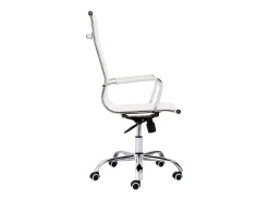 Cadeira de escritório Jou White com rodas e ajustável 64x116x64 cm