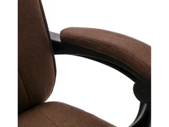 Cadeira de escritório tecido castanho