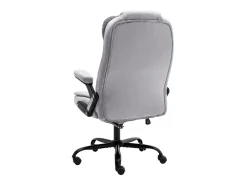 Cadeira de escritório veludo cinzento-claro