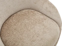 Cadeira de escritório veludo bege altura regulável - NAODY