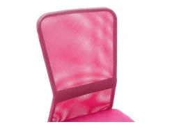 Cadeira de escritório 44x52x100 cm tecido de malha rosa