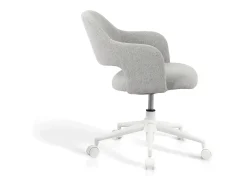 Cadeira de estudo em tecido com rodas - A71/81cm x C58cm x P58cm cinzento - Mia