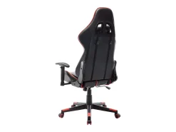Cadeira de gaming couro artificial preto e vermelho