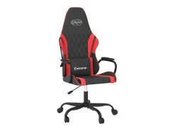 Cadeira de gaming couro artificial preto e vermelho