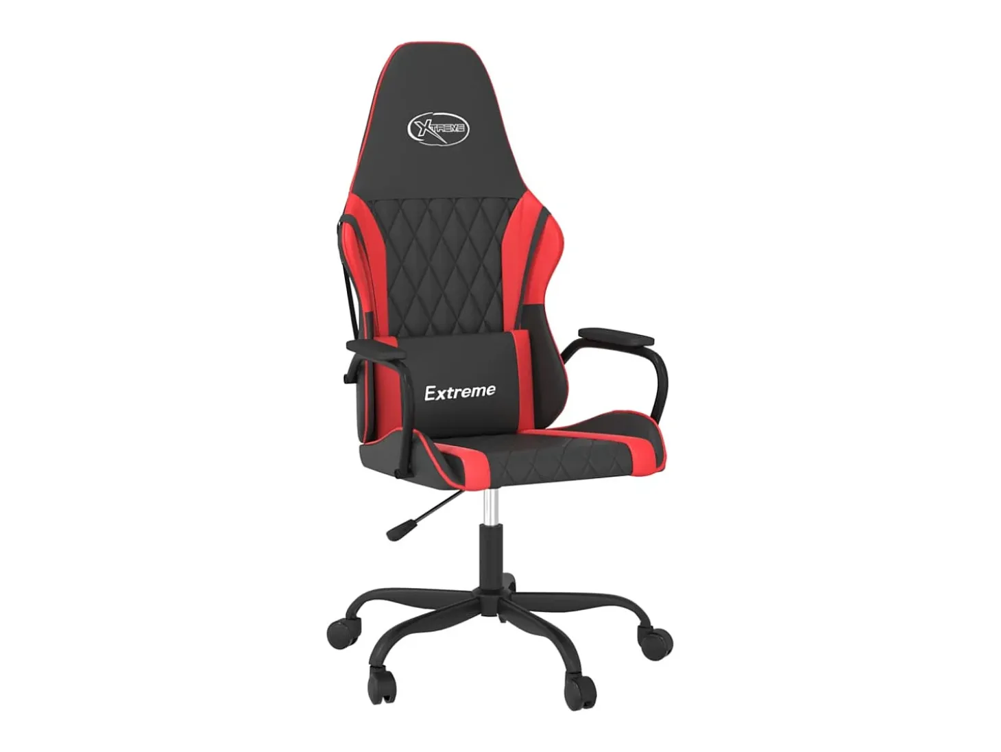 Cadeira de gaming couro artificial preto e vermelho