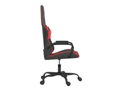 Cadeira de gaming couro artificial preto e vermelho