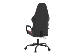 Cadeira de gaming couro artificial preto e vermelho