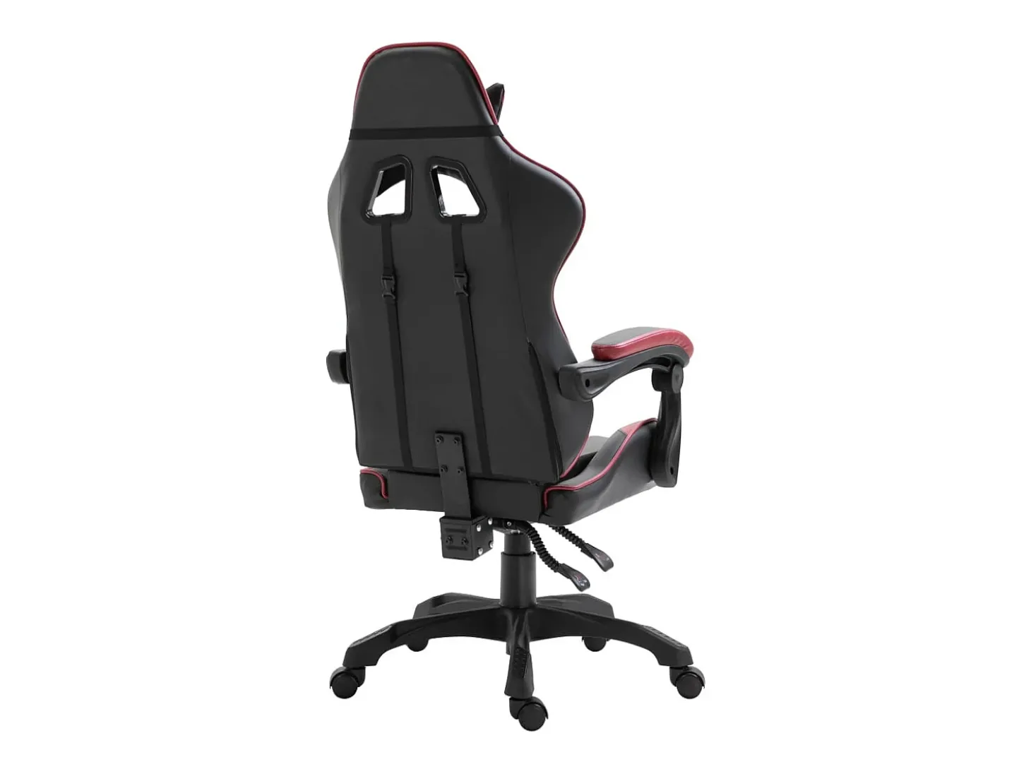 Cadeira de gaming couro artificial vermelho tinto