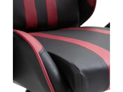 Cadeira de gaming couro artificial vermelho tinto