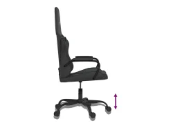 Cadeira de gaming couro artificial preto