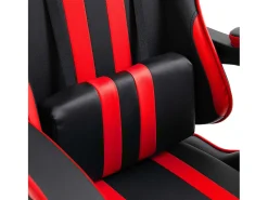 Cadeira de gaming couro artificial vermelho