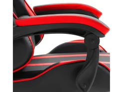 Cadeira de gaming couro artificial vermelho