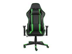 Cadeira de gaming giratória PVC verde