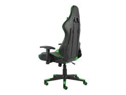 Cadeira de gaming giratória PVC verde