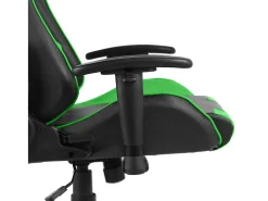 Cadeira de gaming giratória PVC verde