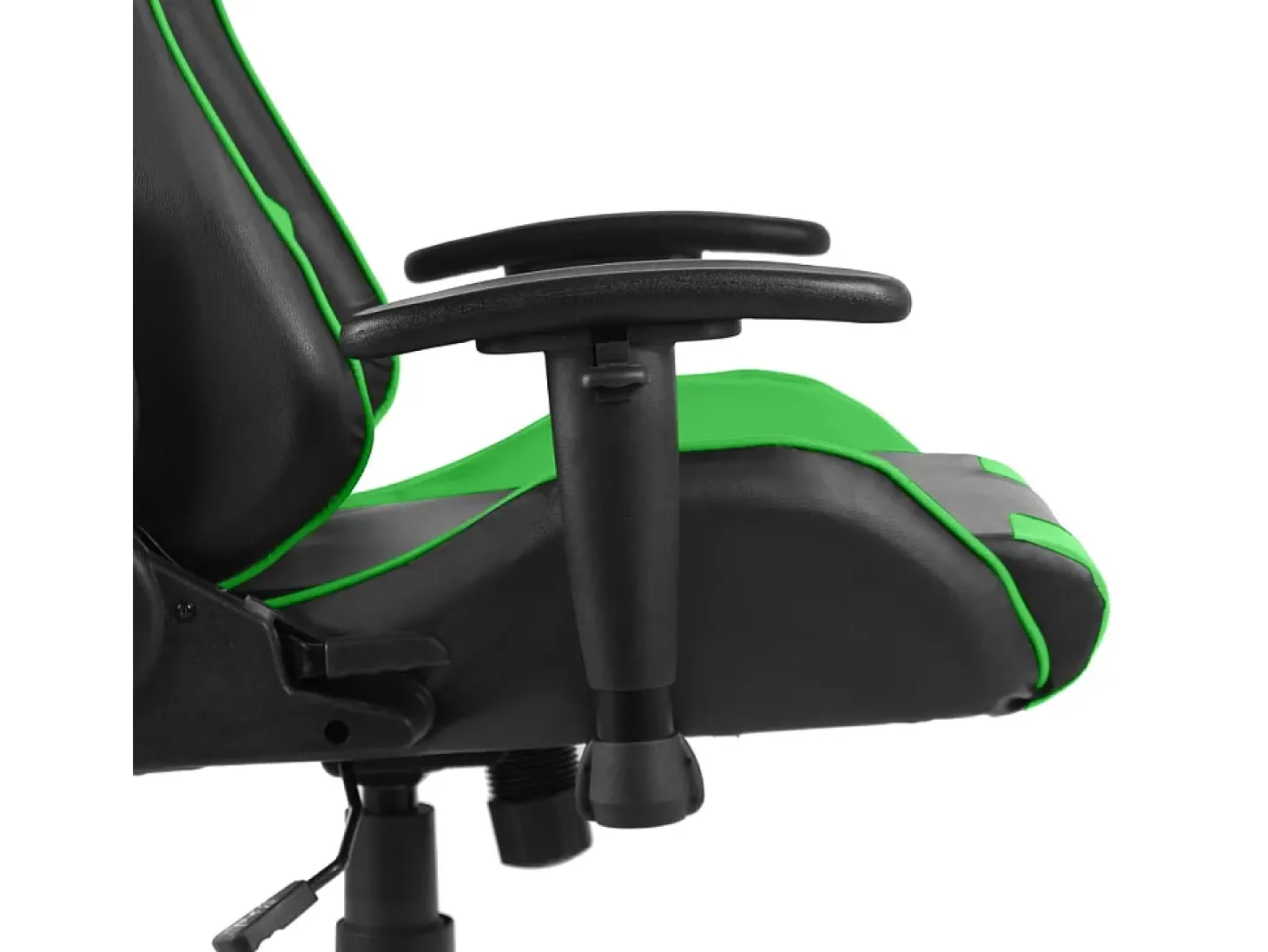 Cadeira de gaming giratória PVC verde