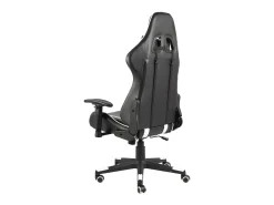Cadeira de gaming giratória PVC branco