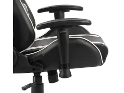 Cadeira de gaming giratória PVC branco