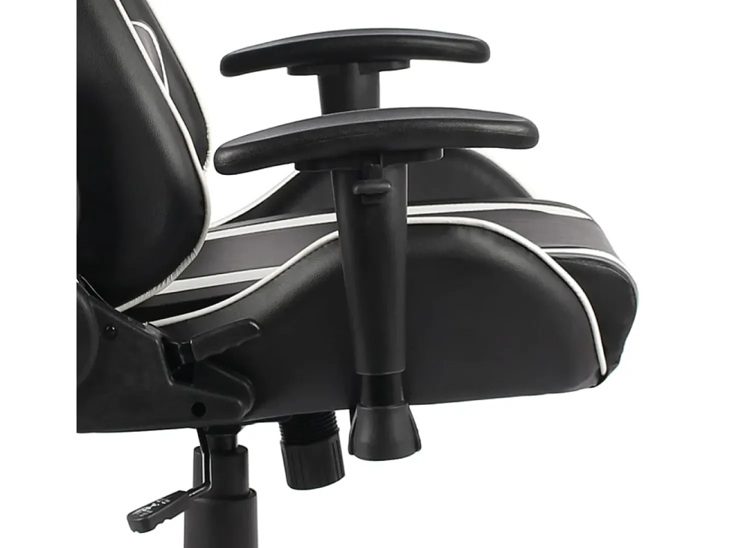Cadeira de gaming giratória PVC branco