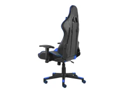 Cadeira de gaming giratória PVC azul