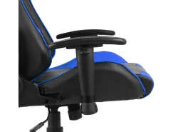 Cadeira de gaming giratória PVC azul