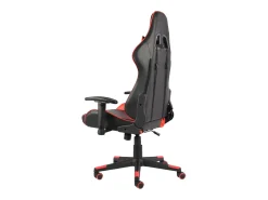 Cadeira de gaming giratória PVC vermelho