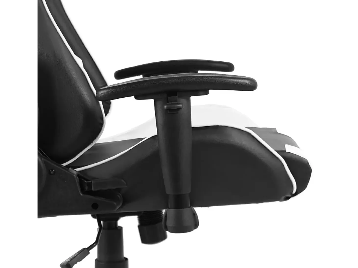 Cadeira de gaming giratória PVC branco