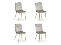 Cadeira de jantar 43,5x88x50 cm Bege Eames
