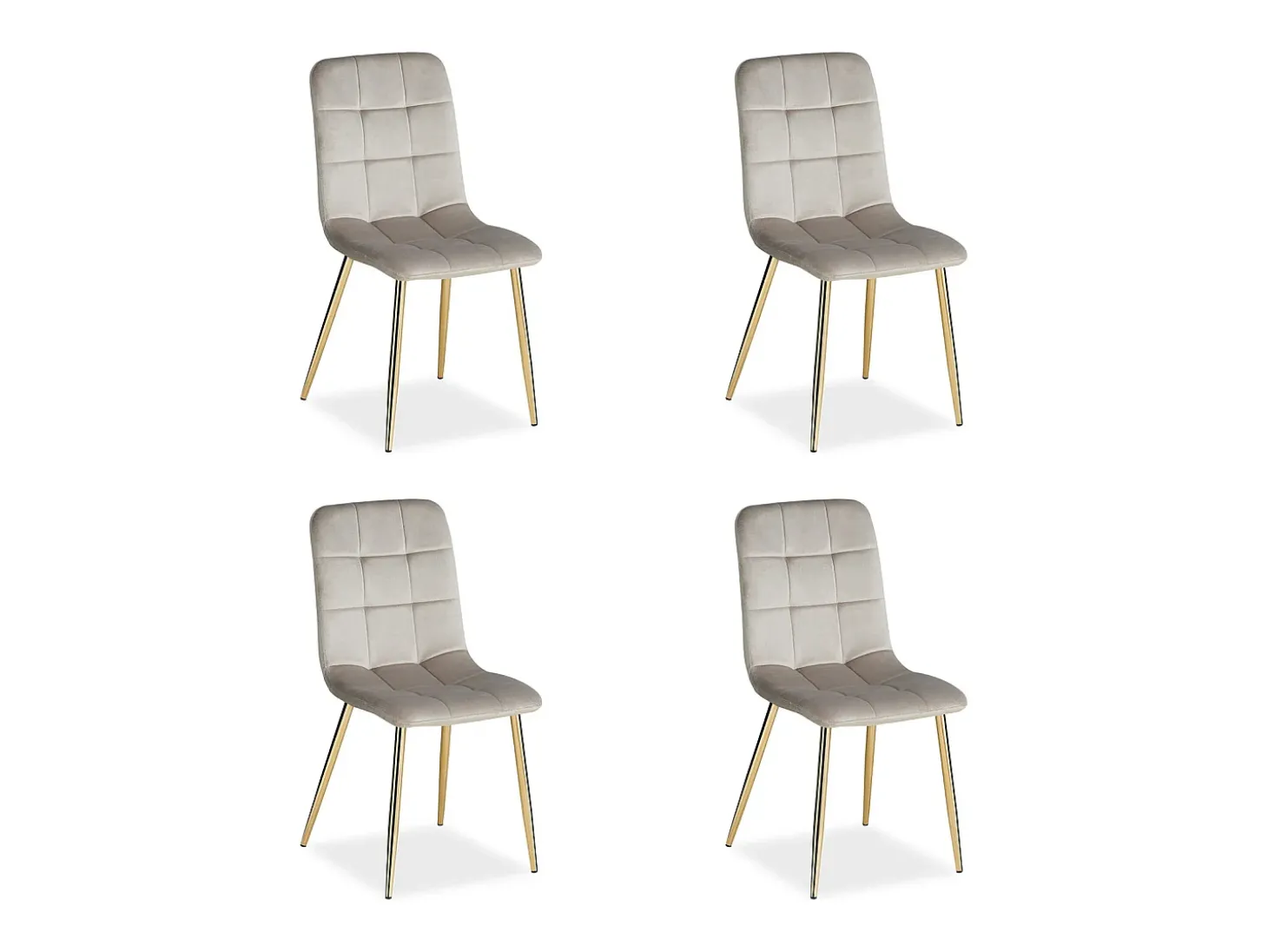 Cadeira de jantar 43,5x88x50 cm Bege Eames