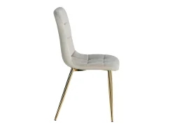Cadeira de jantar 43,5x88x50 cm Bege Eames