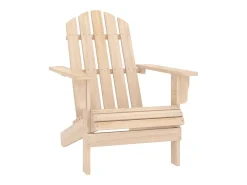 Cadeira de jardim Adirondack c/ otomano e mesa abeto maciço