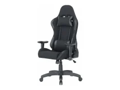 Cadeira de jogos Daren, Poltrona de jogos para adultos, Cadeira de mesa, 57x72h124/134 cm, Preto