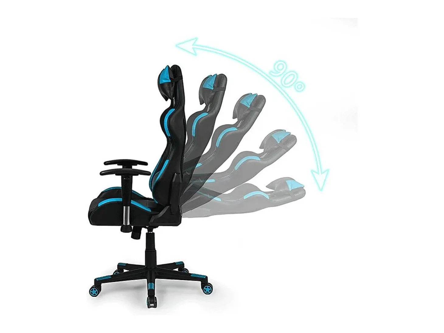 Cadeira de jogos Silverstone Negro - Turquesa Silverstone