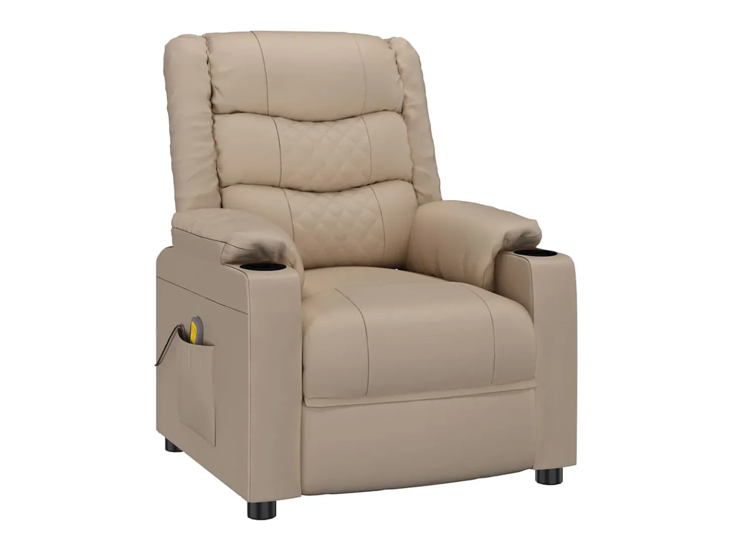 Cadeira de massagens couro artificial cappuccino