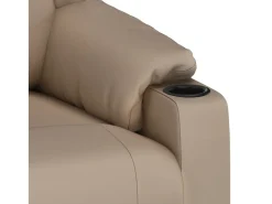 Cadeira de massagens couro artificial cappuccino