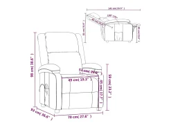 Cadeira de massagens couro artificial vermelho