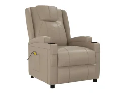 Cadeira de massagens couro artificial cappuccino