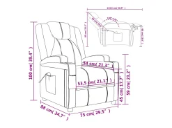 Cadeira de massagens couro artificial cappuccino