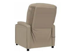 Cadeira de massagens couro artificial cappuccino