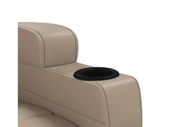 Cadeira de massagens couro artificial cappuccino