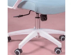 Cadeira de secretária ergonómica em mesh respirável e apoio de cabeça ajustável - Mesh - Azul