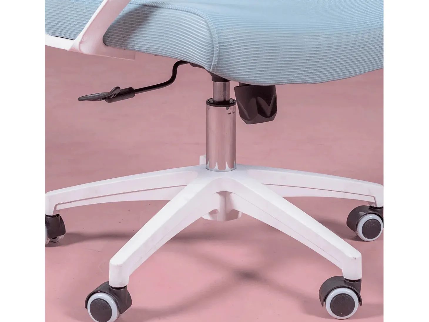 Cadeira de secretária ergonómica em mesh respirável e apoio de cabeça ajustável - Mesh - Azul