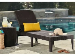 Cadeira dobrável de praia Keter Garden Lounger castanho